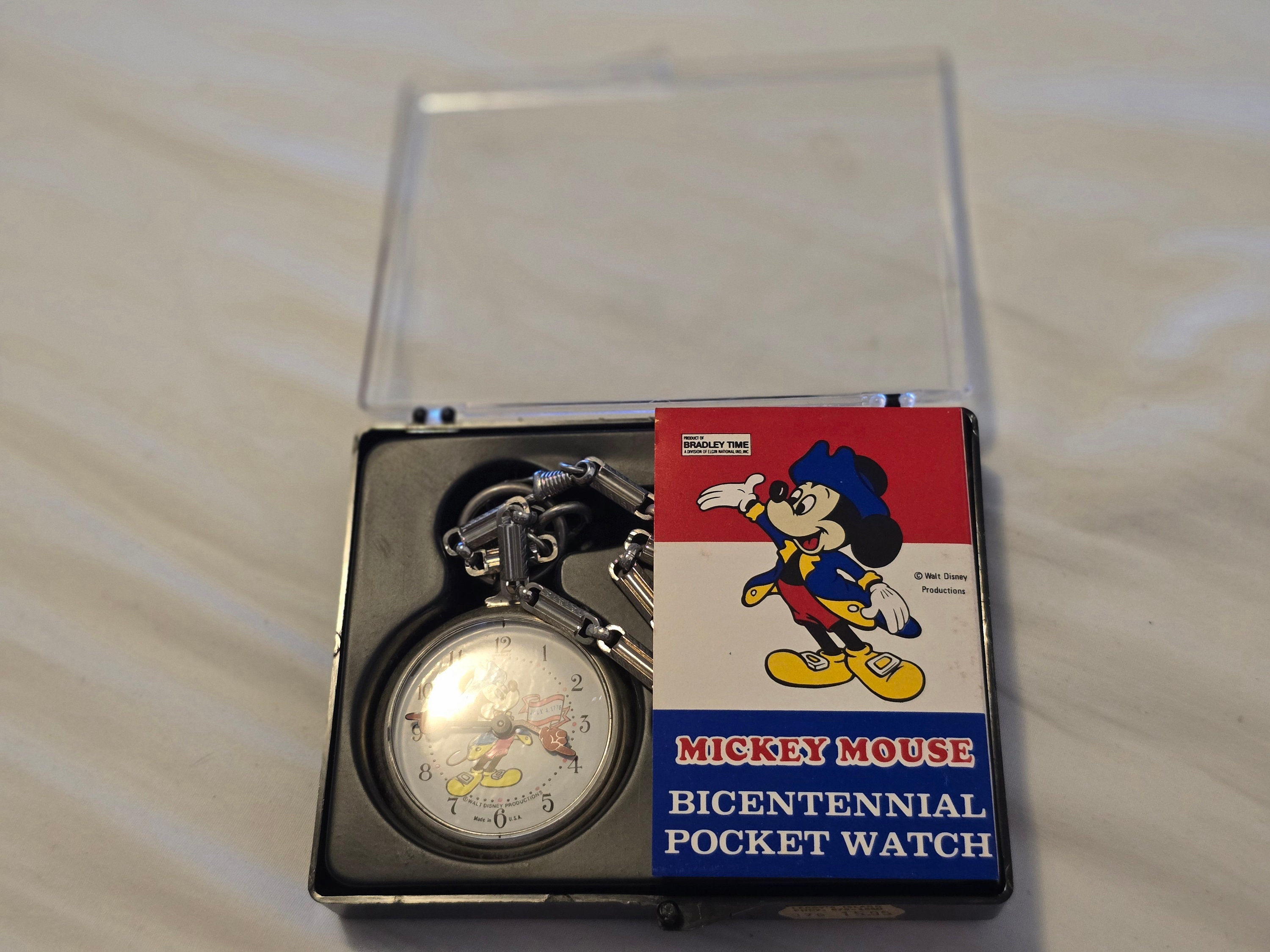 希少なヴィンテージ ミッキーマウス 1976 年 バイセンテニアル 手巻き