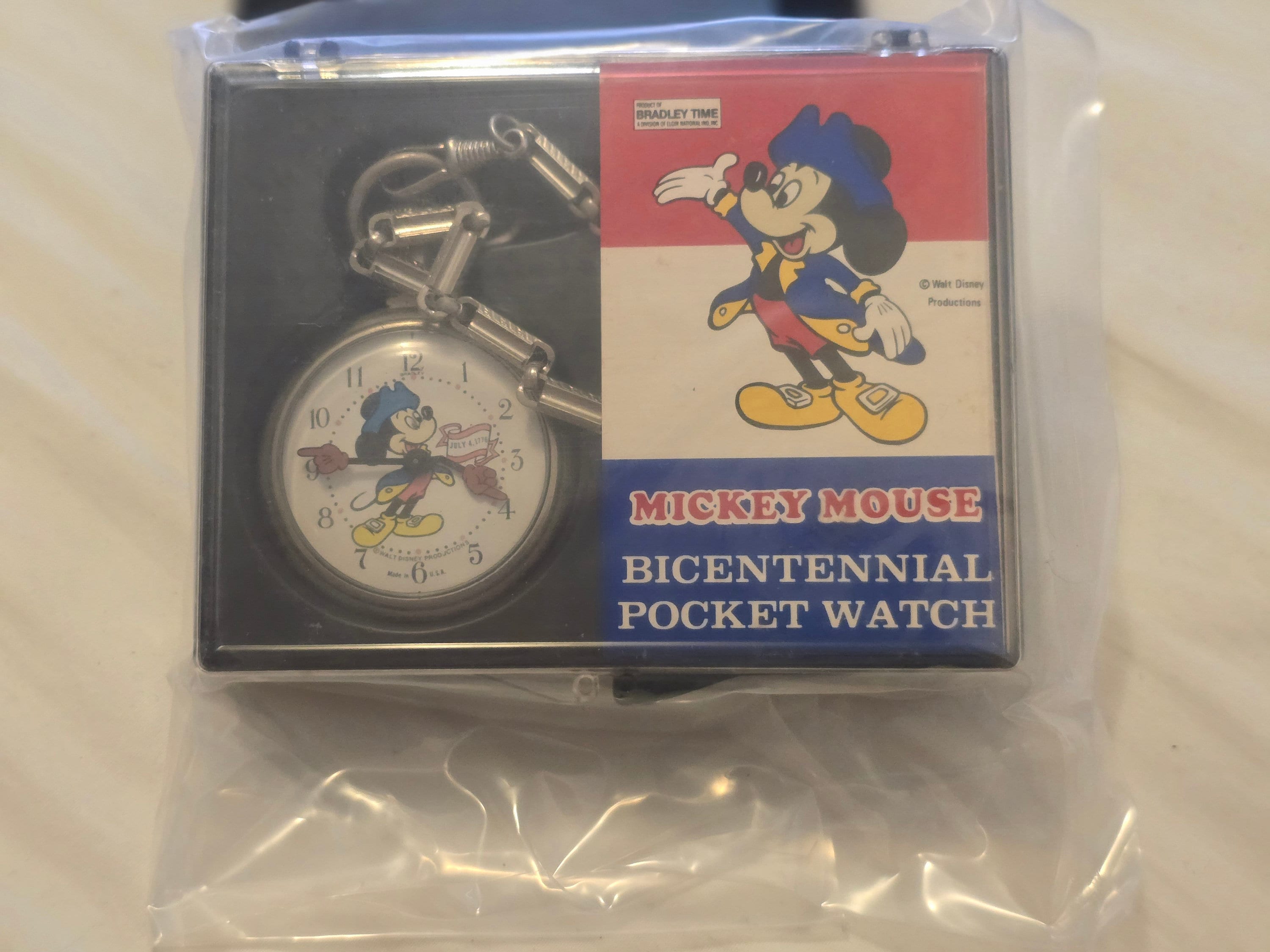 希少なヴィンテージ ミッキーマウス 1976 年 バイセンテニアル 手巻き