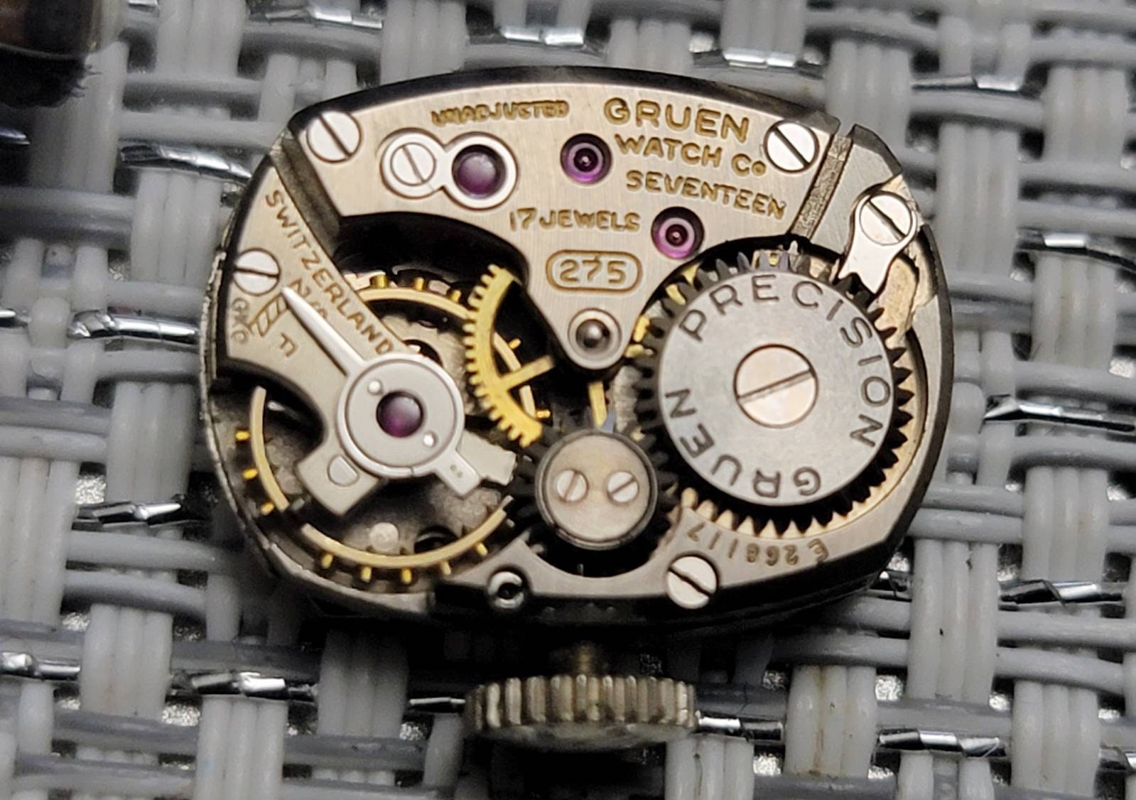 Vintage Gruen Precision Automatic Watch 10K White Gold Gruen precision - The Vintageur main image 2