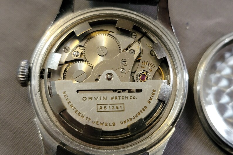 Rare Vintage Orvin Stainless Steel Automatic Men's Watch - Etsy