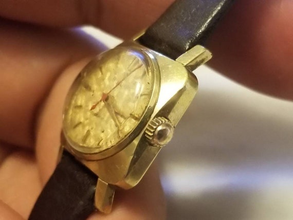 Rare Vintage Bulova 0015 Gold Electro Plated Self… - image 4