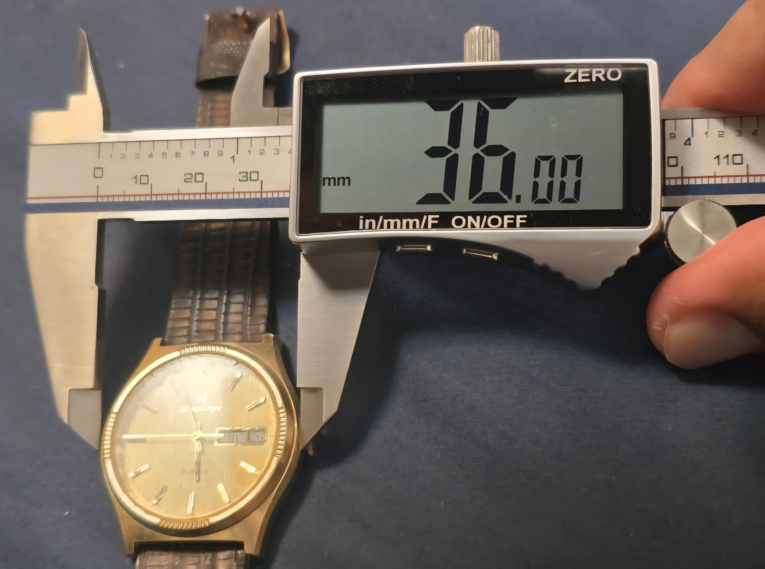 Vintage Hamilton 908080 Gold Plated Swiss Made Day/date Quartz