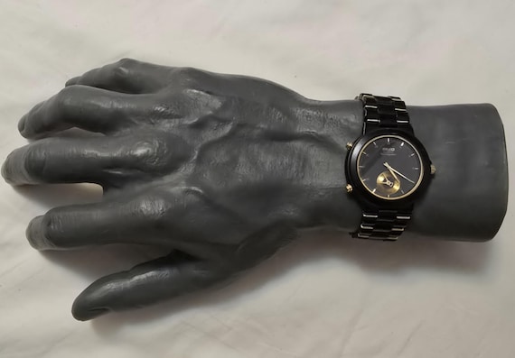 Vintage Seiko 8M25-7159 Alarm Dancing Hands Chronograph Black