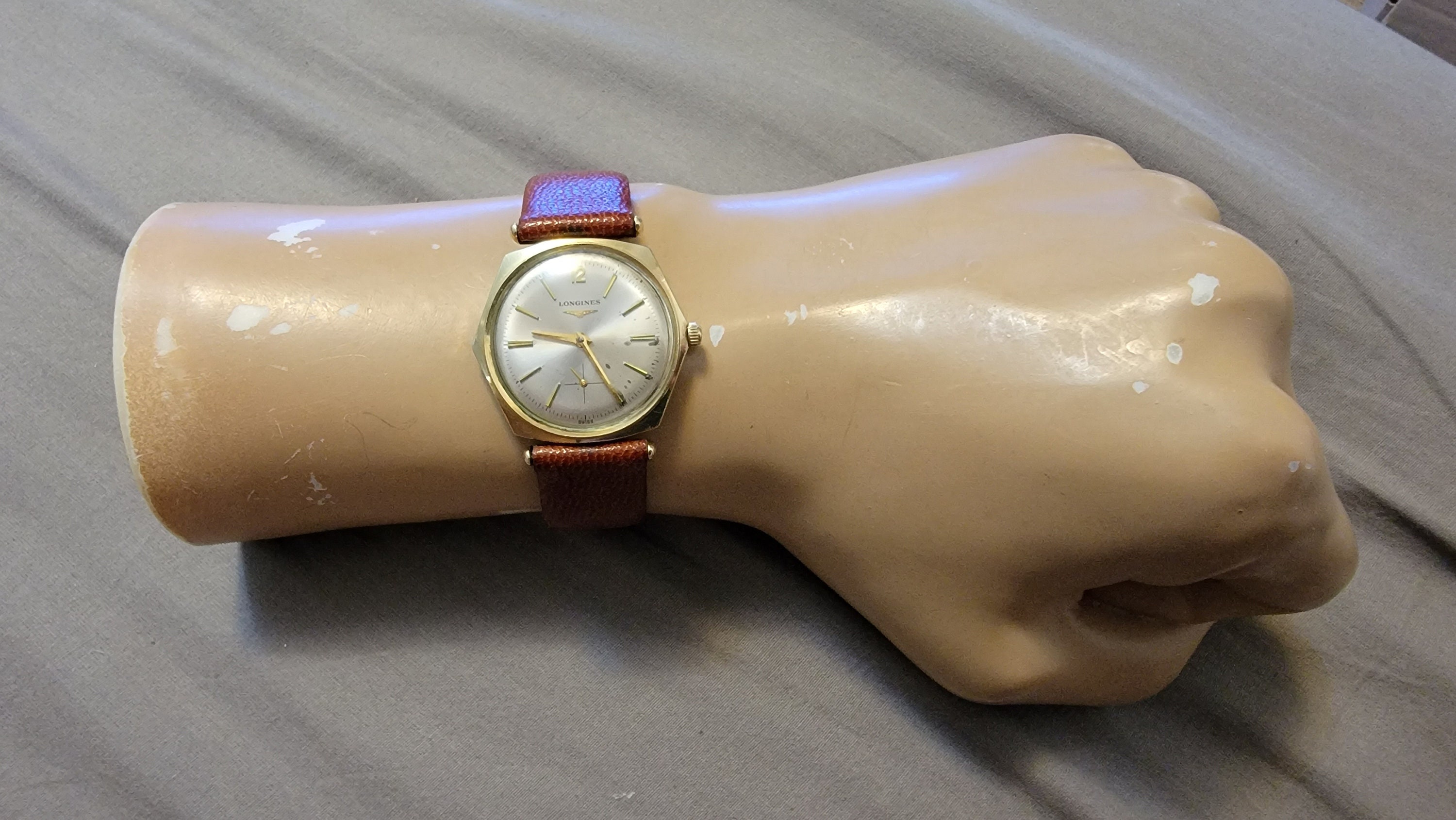 Vintage Longines Men\'s Mechanical Wristwatch 10 L Swiss 10k Gold Filled Vintage Longines Gold Medal, Swiss Made, Art Deco Tank, 10K  main image 2