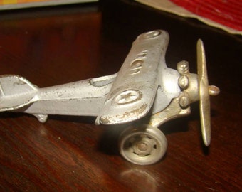 Rare antique hubley 1930 a.c. william ux99 cast iron airplane