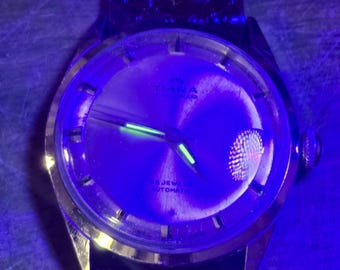Vintage Tiara of Switzerland Stainless Steel 25 Jewels Automatic