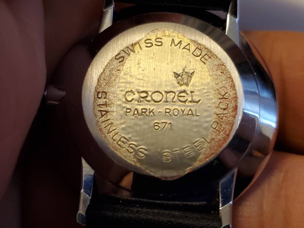 Vintage Cronel Swiss Park-royal 671 Manual Wind Men's | Etsy Australia