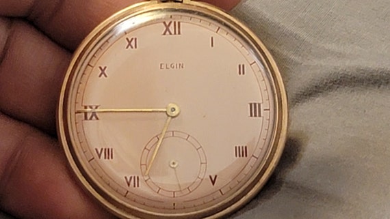 Vintage Elgin 10K Gold Filled Manual Wind Men's P… - image 2