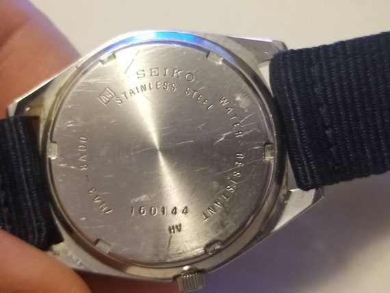 Rare Vintage Seiko DX 7N43 8A00 Quartz Men s Watch Etsy Canada