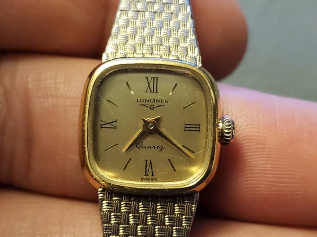 Vintage Longines Gold Plated Swiss Made Quartz Ladies Watch