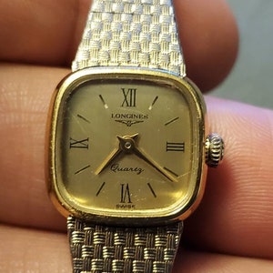 Vintage Longines Gold Plated Swiss Made Quartz Ladies Watch