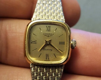 Longines quartz gold deals