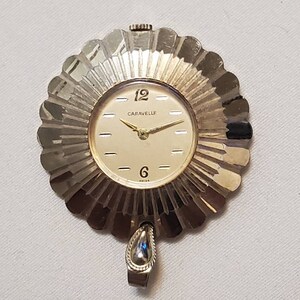 Vintage Caravelle Gold Plated Manual Wind Pendant Watch