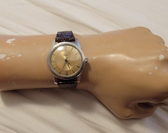 Vintage Longines 6654.2 Stainless Steel 17 Jewels Manual Wind Men's Watch