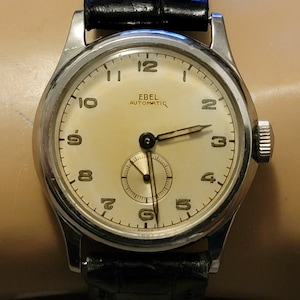 Rare Vintage Ebel Stainless Steel Swiss Made Automatic Bumper Men&#39;s Watch