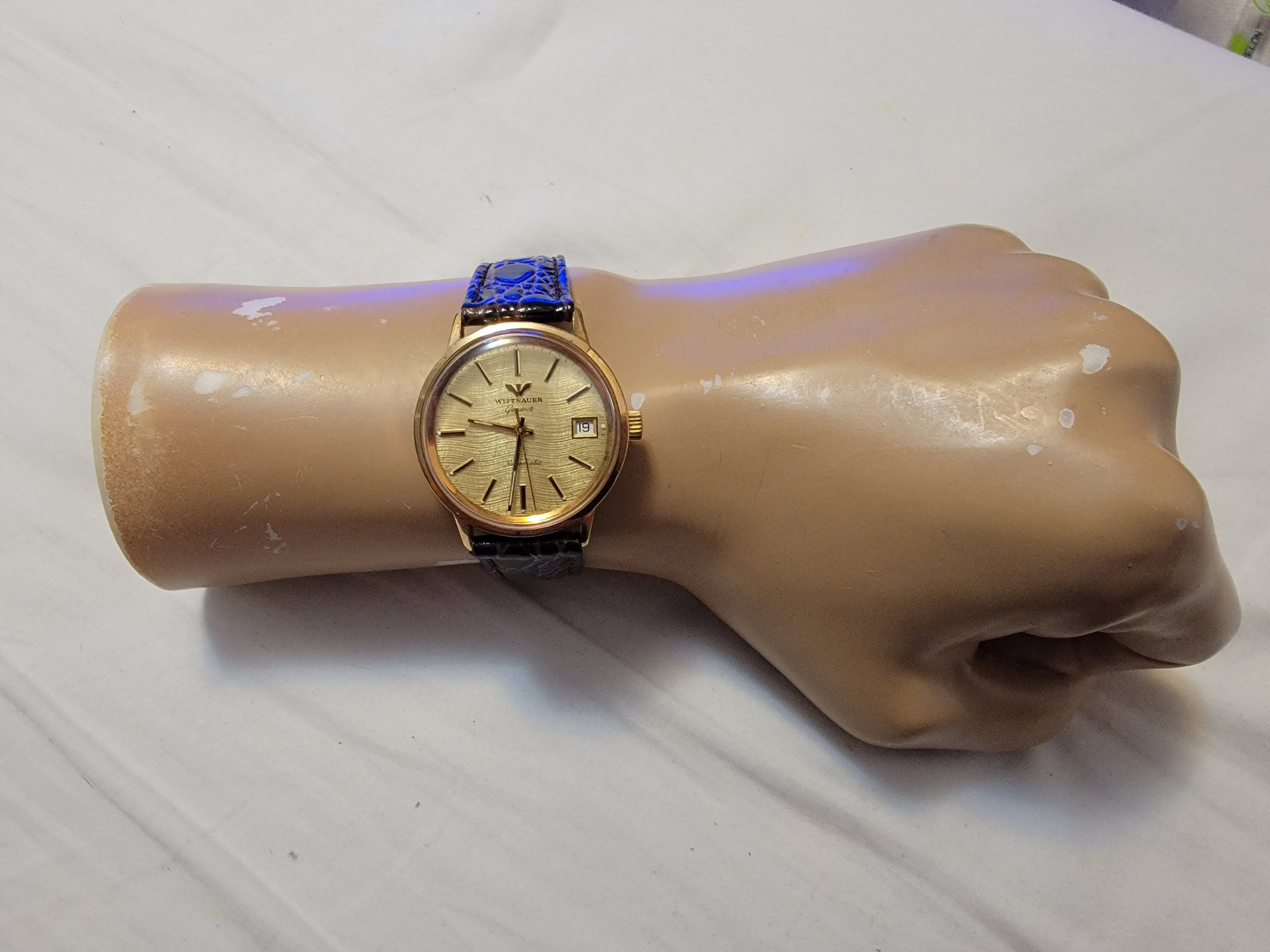 Rare Vintage Wittnauer Geneve 6533C11AG/D11AG Gold Plated