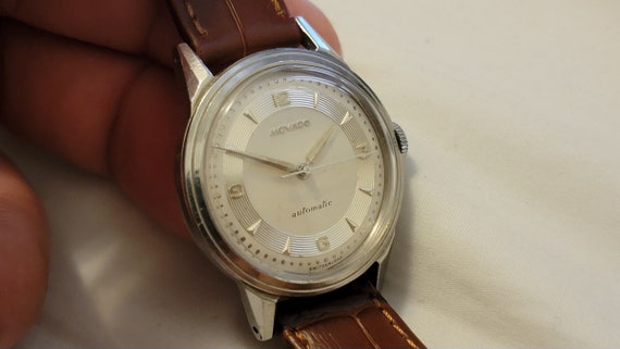 Vintage Movado Stainless Steel Swiss Made Automat… - image 4
