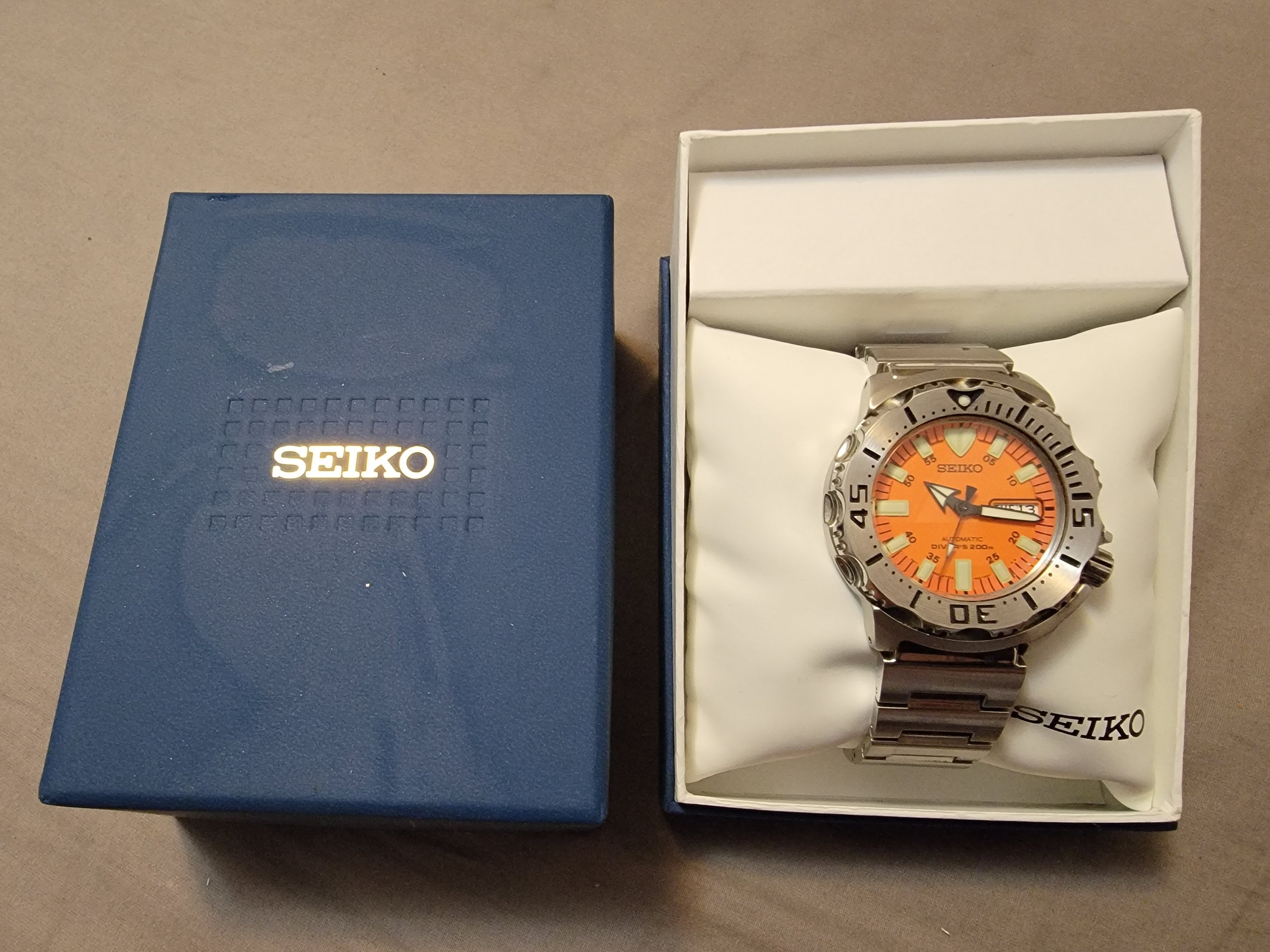 Vintage Seiko 7S26-0351 Stainless Steel Orange Monster 200M - Etsy