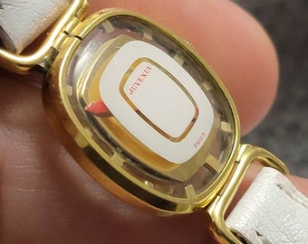 Buy Rare Vintage Juvenia Mystery White Skeleton Dial Manual Wind