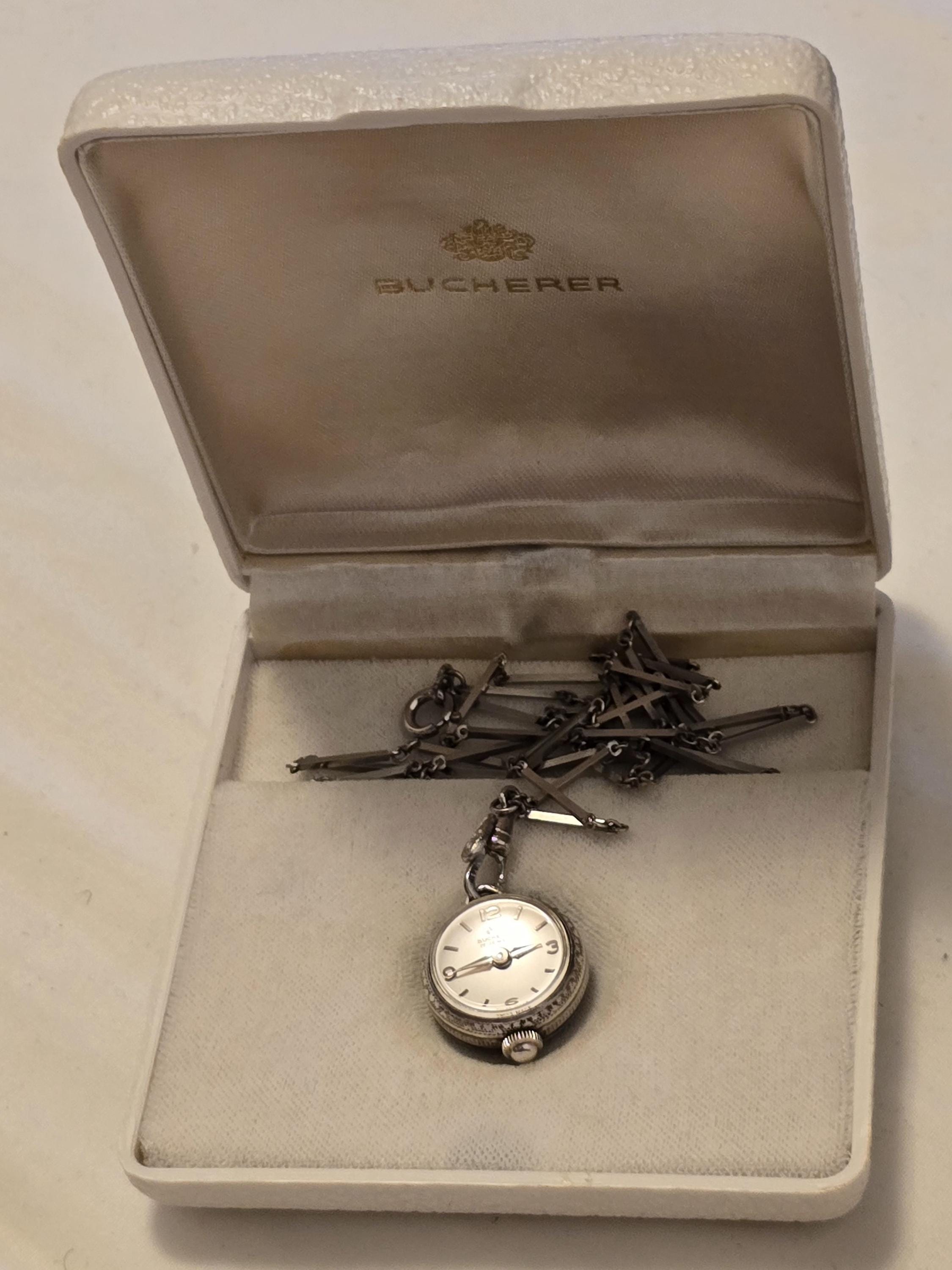 Montre De Poche Vintage Homme - Acier, Cadran Chiffres Romains, Chaîne 37cm