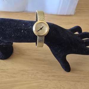 Rare Vintage Bucherer Gold Plated Swiss Made Quartz Ladies Watch