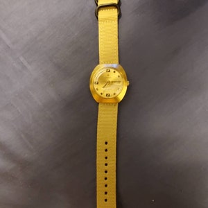Rare Vintage Zodiac SST 36000 Gold Plated Automatic Day/Date Men&#39;s Watch