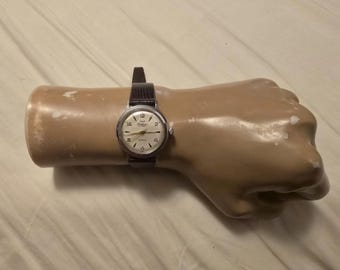 Vintage Waltham Chromen kast, 17 juwelen, handmatig opwindbaar herenhorloge