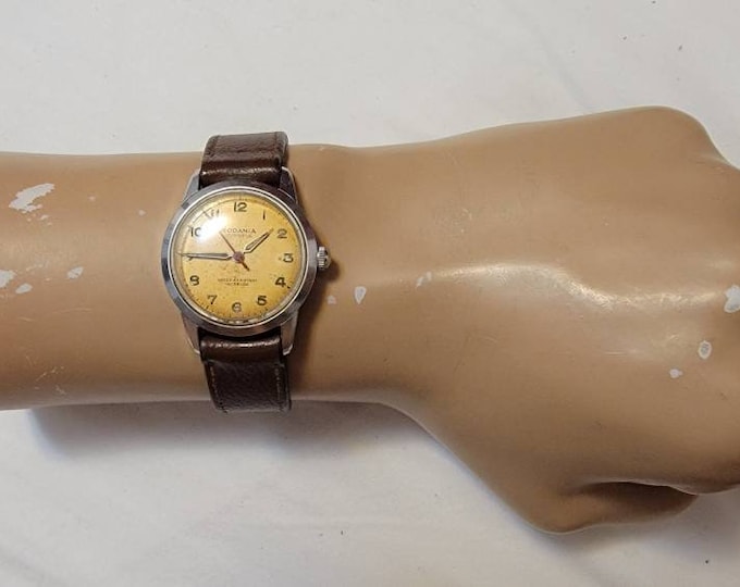 Vintage Rodania Automatic 17-jewels Incabloc Men's Watch W/ 16mm ...