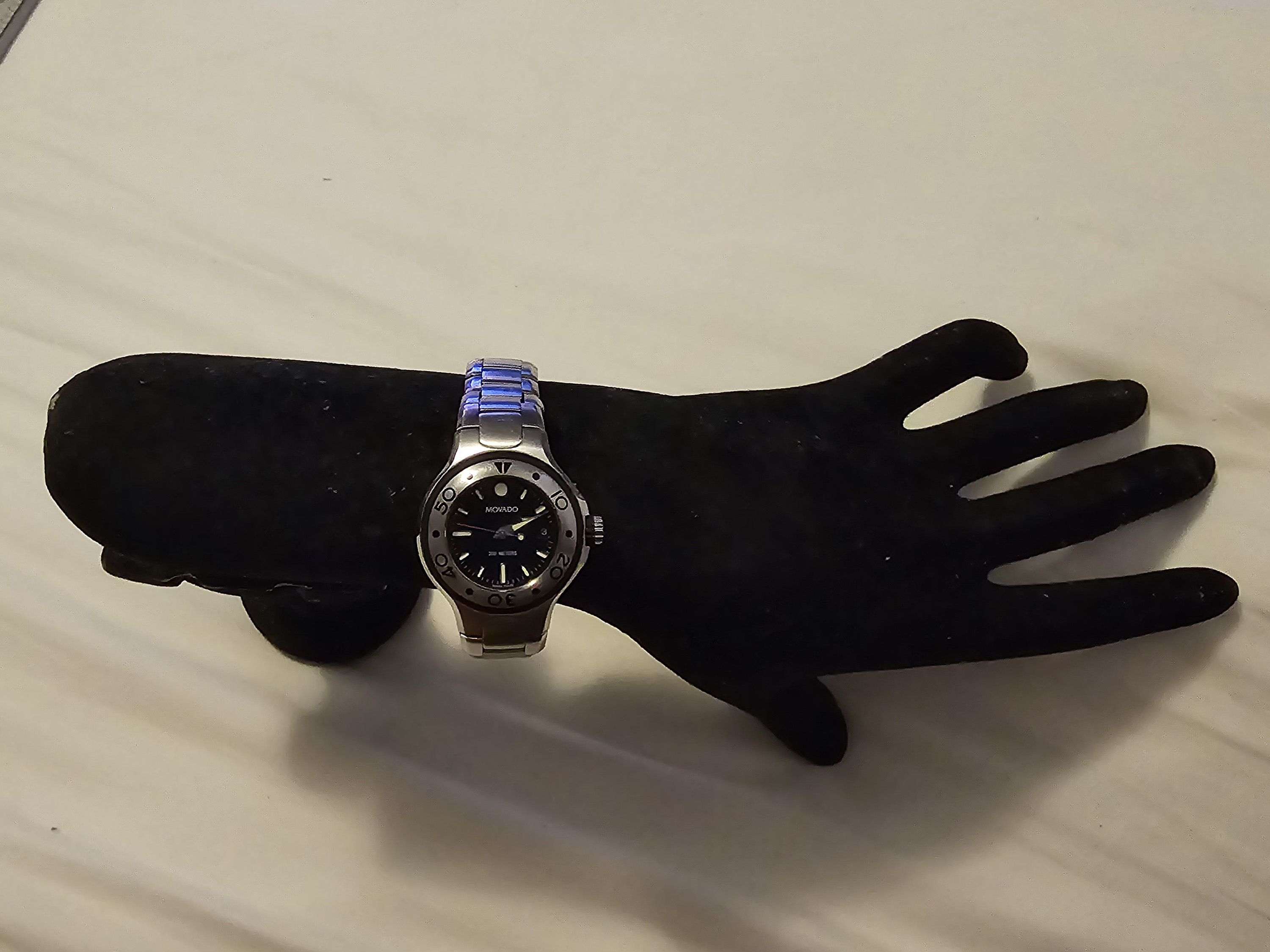 Movado Divers All Stainless Steel Black Dial Divers 100M 2 Toned Ladies Watch MIT Women main image 4