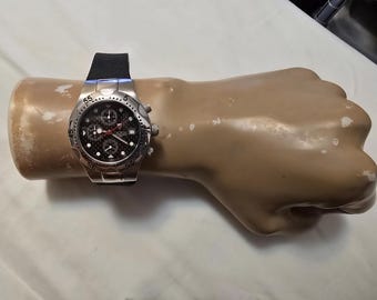 Rare Vintage Croton Chronomaster Stainless Steel 165 FT Japan