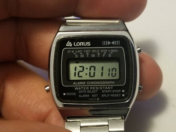set time on lorus digital watch