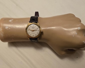 Vintage Tradition Prep Gold Plated Swiss Made Manual Wind Men's Watch