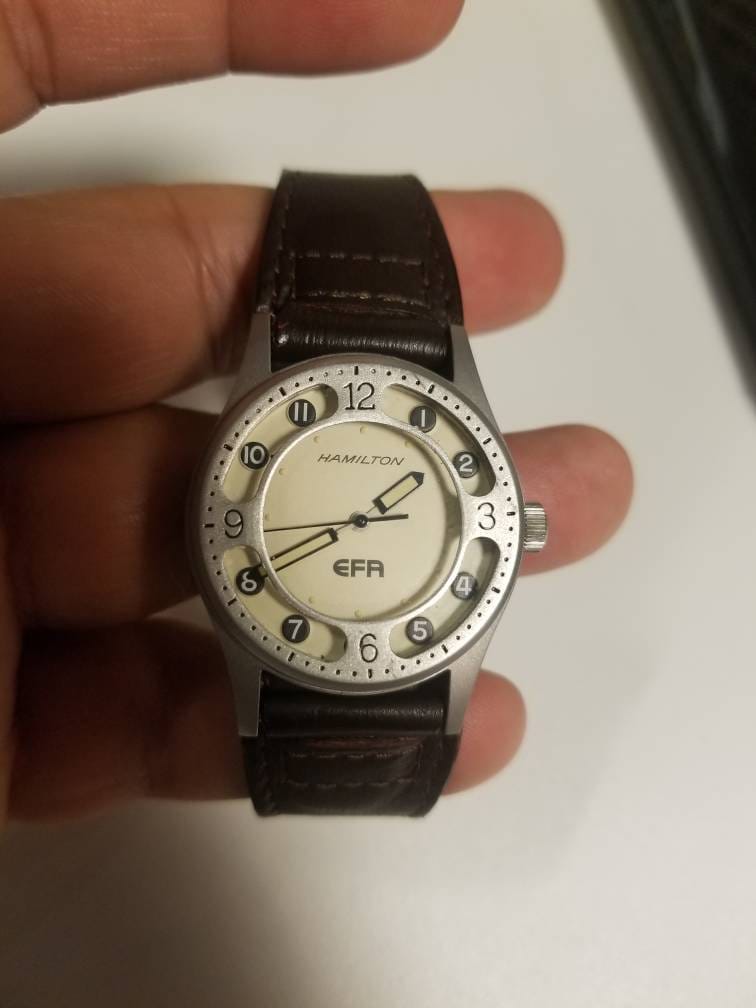 Vintage Hamilton EFA (progettato per azione) orologio da uomo al