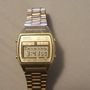 Vintage Seiko A127-5029A Chronograph LCD Men's Watch - Etsy