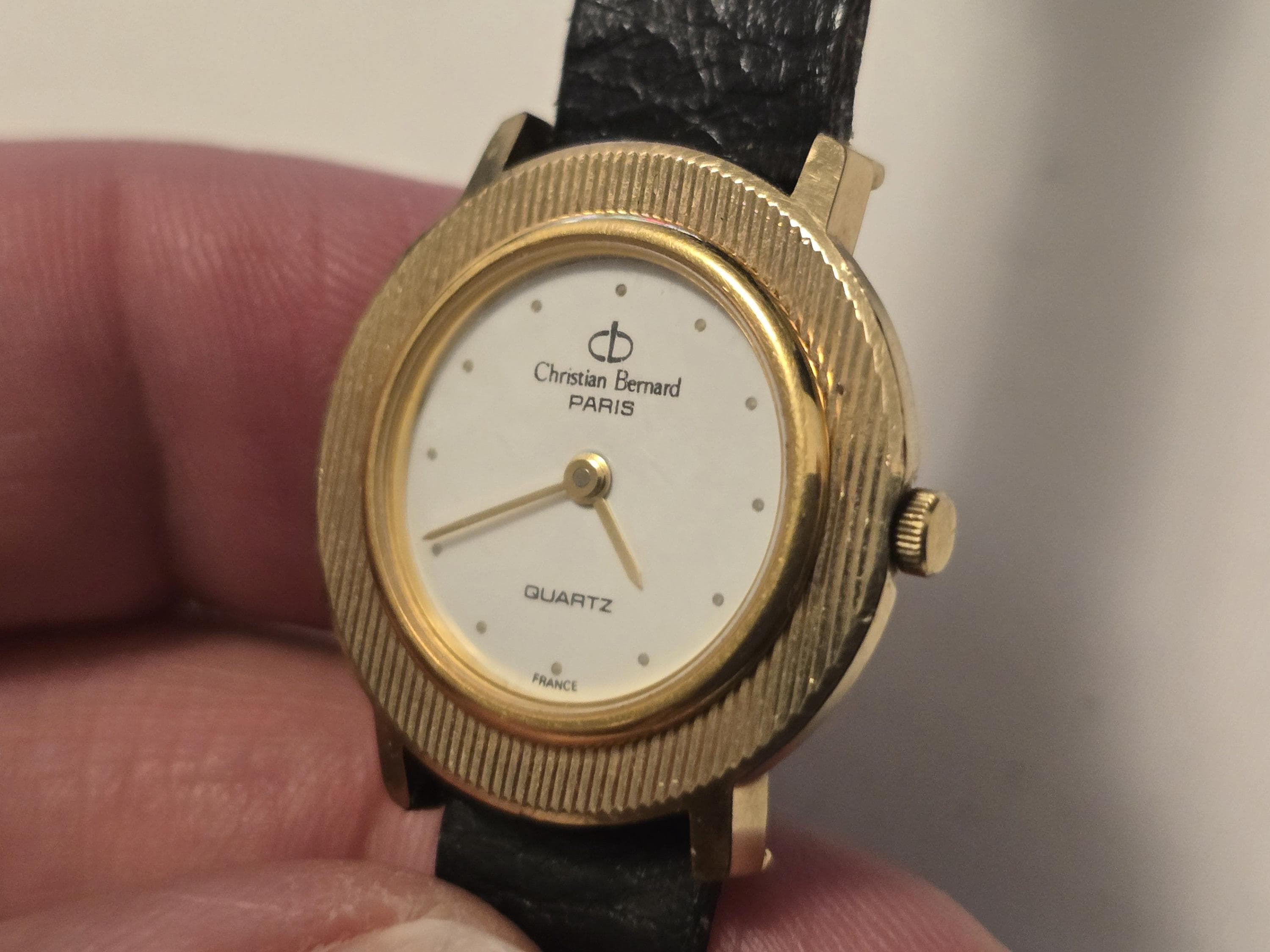 Rare Vintage Christian Bernard D014 Gold Plated Paris Quartz