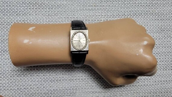 Vintage Jules Jurgensen 14K White Gold Diamonds Manual Wind Ladies