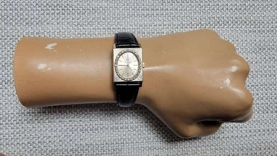 Vintage Jules Jurgensen 14K White Gold Diamonds m… - image 1