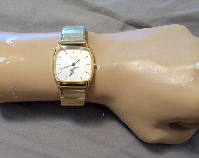 Vintage Longines QWR good Year Goldplated Swissmade Rectangular Quartz Men's Watch Etsy