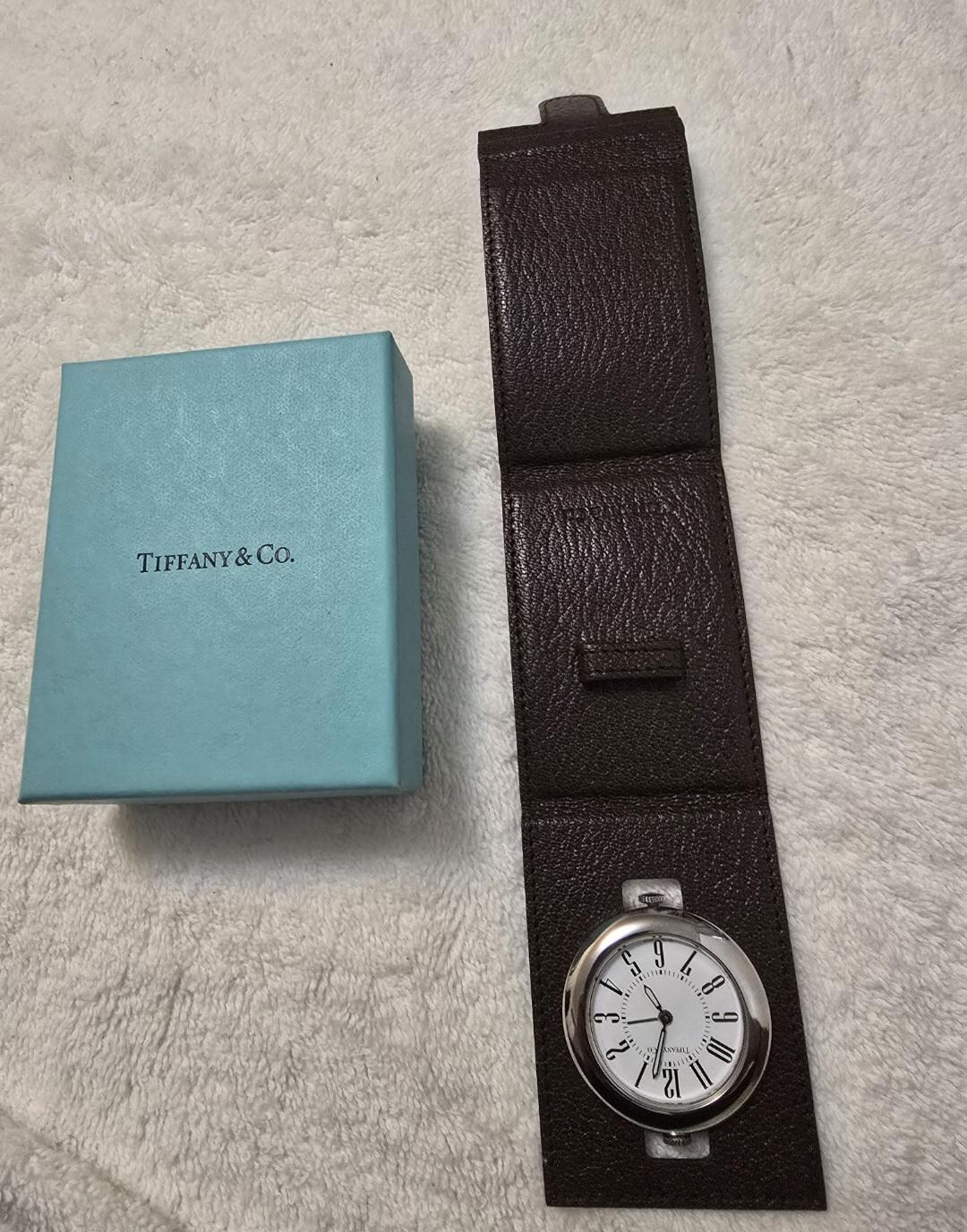 Rare Tiffany & Co Stainless Steel Alarm Quartz Travelling Clock