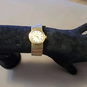 Rare Vintage Bucherer Gold Plated Swiss Made Automatic Ladies Watch