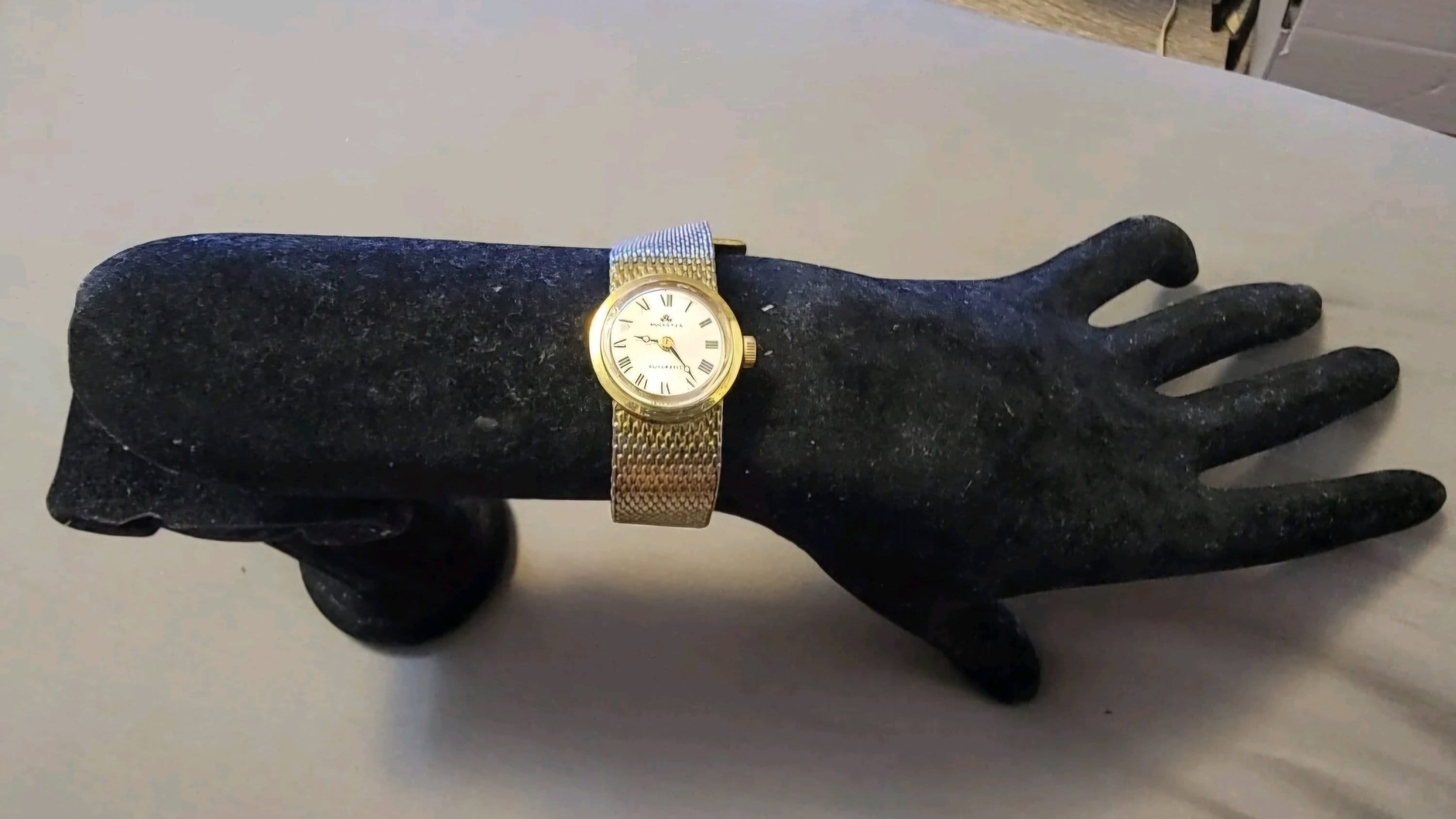 Rare Vintage Bucherer Gold Plated Swiss Made Automatic Ladies Watch