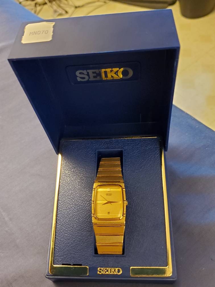 Vintage Seiko 2A32-5169 Rectangular Gold Plated Quartz - Etsy Hong Kong