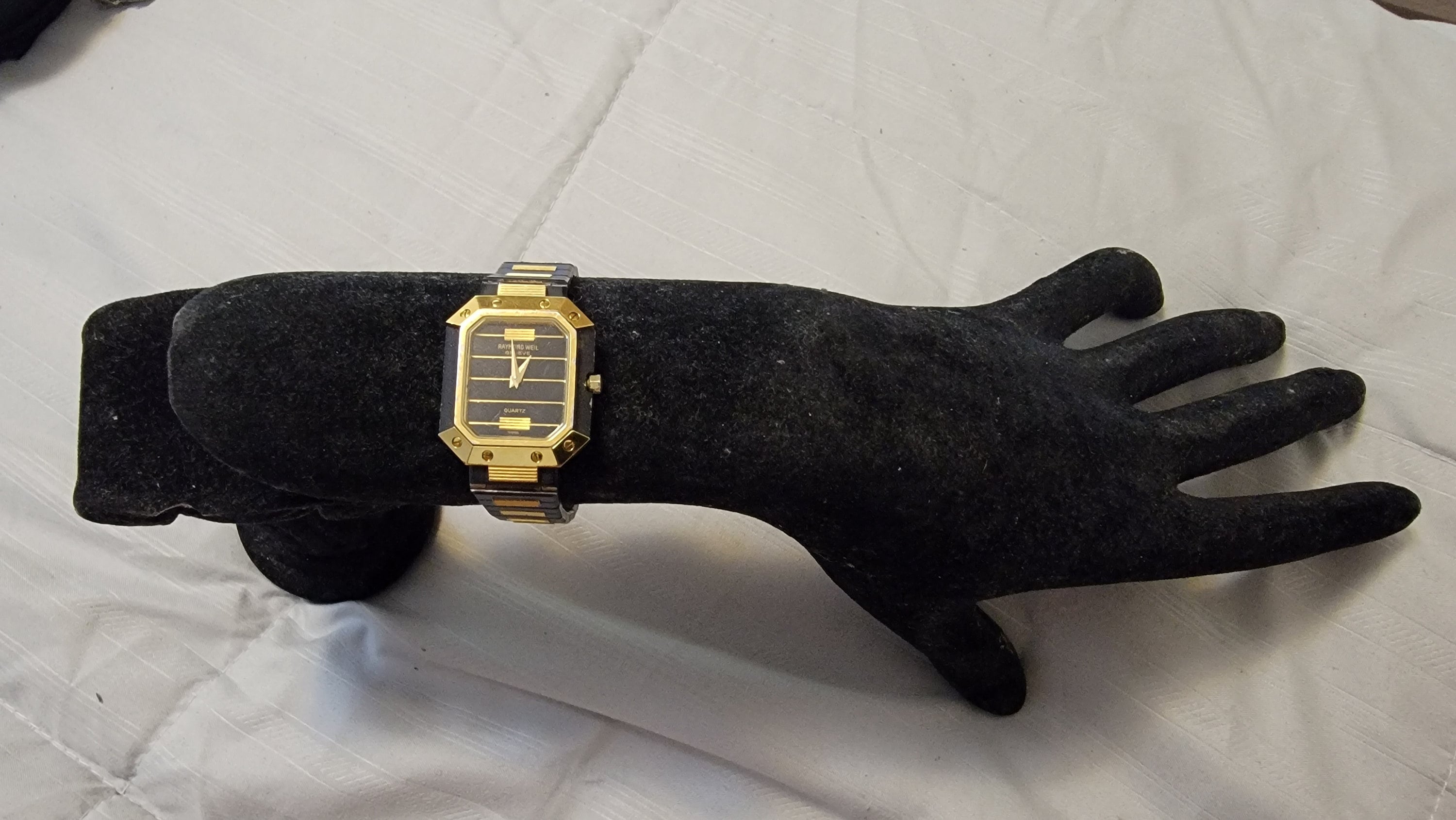 Vintage Raymond Weil Geneve 8034 PVD Coating & Gold Plated Swiss