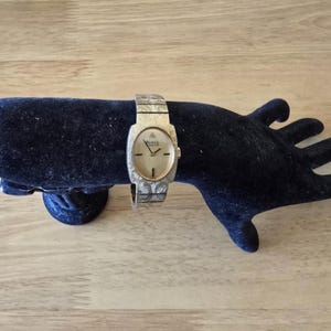 Rare Vintage Ernest Borel By Synchron Gold Plated Swiss Made Rectangular Manual Wind Ladies Watch