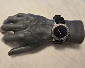 時計 00s y2k fossil big tic moving watch blk y2k 00s FOSSIL Big Tic JR-8051 Light Blue Animated Watch