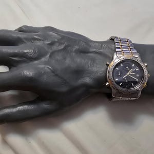 Vintage Seiko 7T32-6B7A Sport Stainless Steel 150 Chronograph Alarm Quartz Men&#39;s Watch