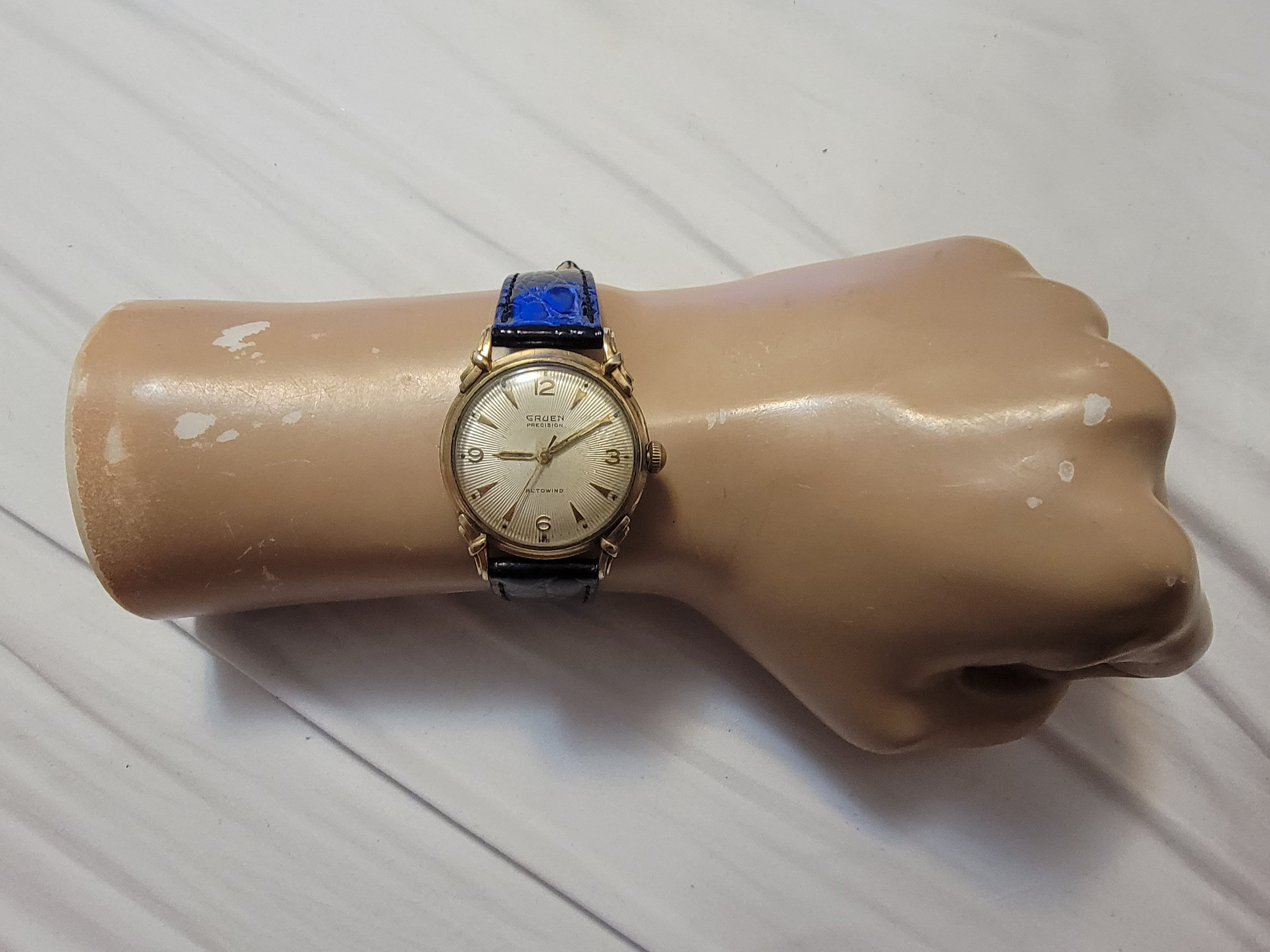 Vintage 10K RGP Gold Gruen Dainty Classic Ornate Stretch Watch Gruen 10k Rgp - Etsy main image 2