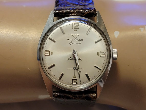 Vintage Wittnauer Geneve Stainless Steel Sub Dial Aut… - Gem