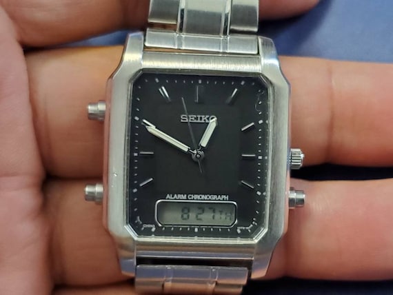 Rare Vintage Seiko V072-5060 R1 Chronograph Analog/digital Quartz