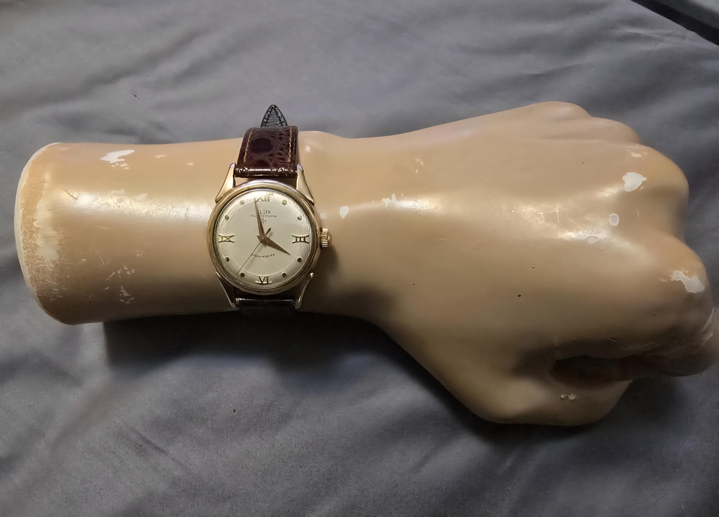 Vintage Elgin Shockmaster 10K Gold Filled Swiss-made Automatic